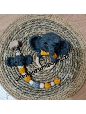 FİL ÇINGIRAK/DİŞ KAŞIYICI VE EMZİK ASKISI 2'Lİ SET