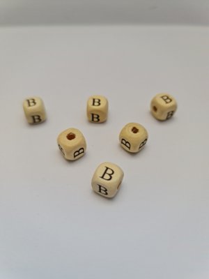AHŞAP HARF BONCUK-1 CM KÜP