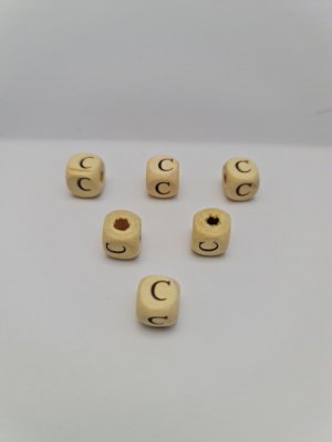 AHŞAP HARF BONCUK-1 CM KÜP