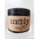 MOLY TWISTED METALİK KAĞIT İP -SİYAH