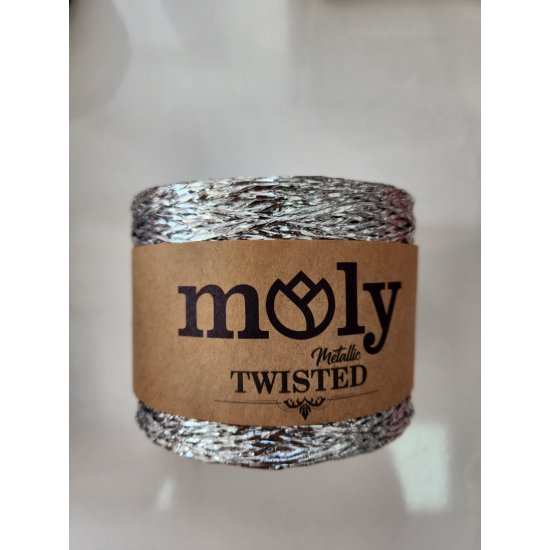 MOLY TWISTED METALİK KAĞIT İP -GÜMÜŞ