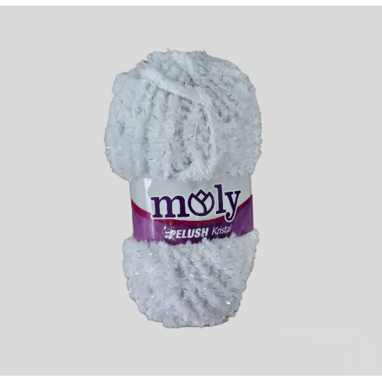 MOLY PELUŞ -BEYAZ SİMLİ