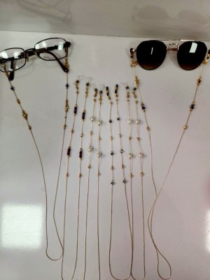 ALTIN KAPLAMA GÖZLÜK ZİNCİRİ 