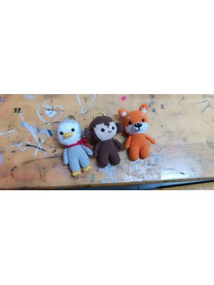  SEVİMLİ HAYVANLAR ANAHTARLIK