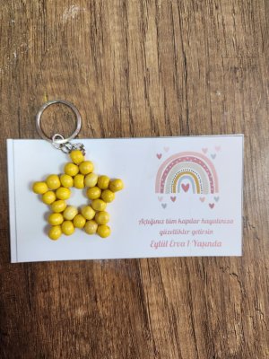 YILDIZ ANAHTARLIK KARTLI-30 adet