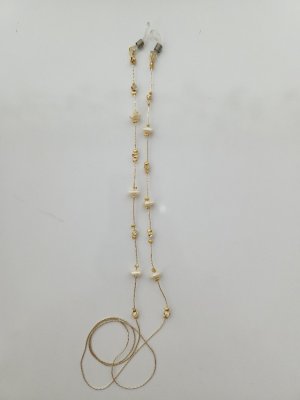 GÖZLÜK ZİNCİRİ-GOLD DORİKA VE İNCİ