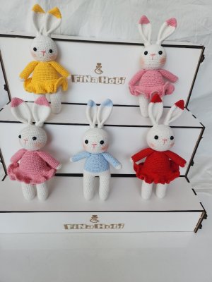 TOMBİK TAVŞAN OYUNCAK-10'LU